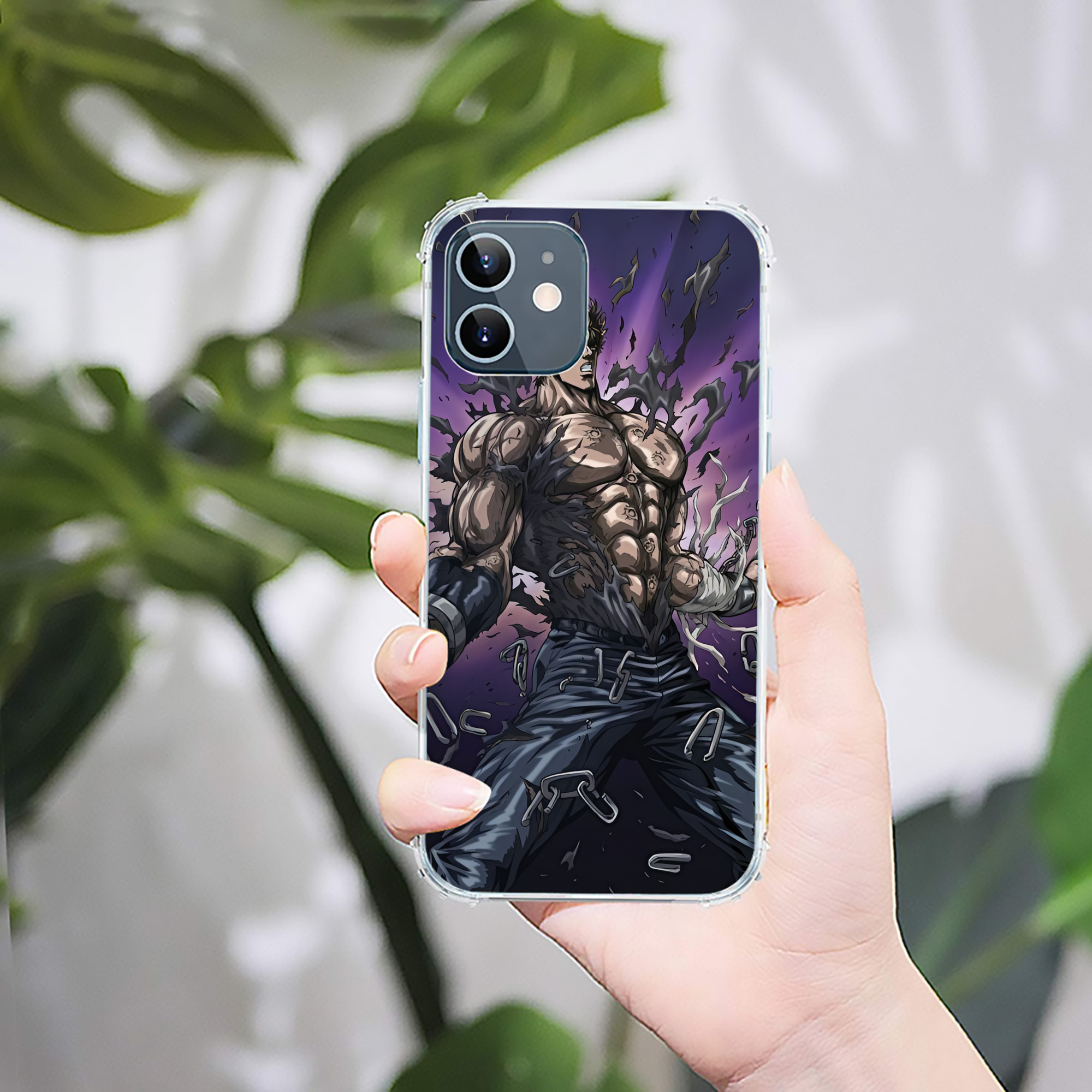 （画像用） 北斗の拳 Fist of the North Star 【iPhone 12シリーズ対応】透明スマホケース（クリアソフトケース）